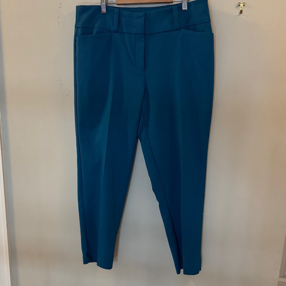 New York & Company Teal Ankle Pants